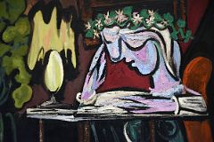 Pablo Picasso 1934 Reading at a Table Close Up - New York Metropolitan Museum Of Art